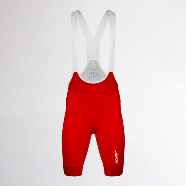 Culotte Ciclismo Hombre Corto Amigha Training Rojo Delantero 1