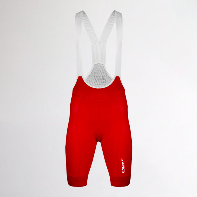 Culotte Ciclismo Hombre Corto Amigha Training Rojo Delantero 1