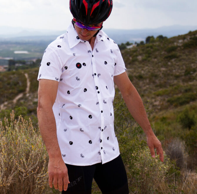 Camisa Ciclismo Unisex MC Gravel Skulls Detalle Delantero 3