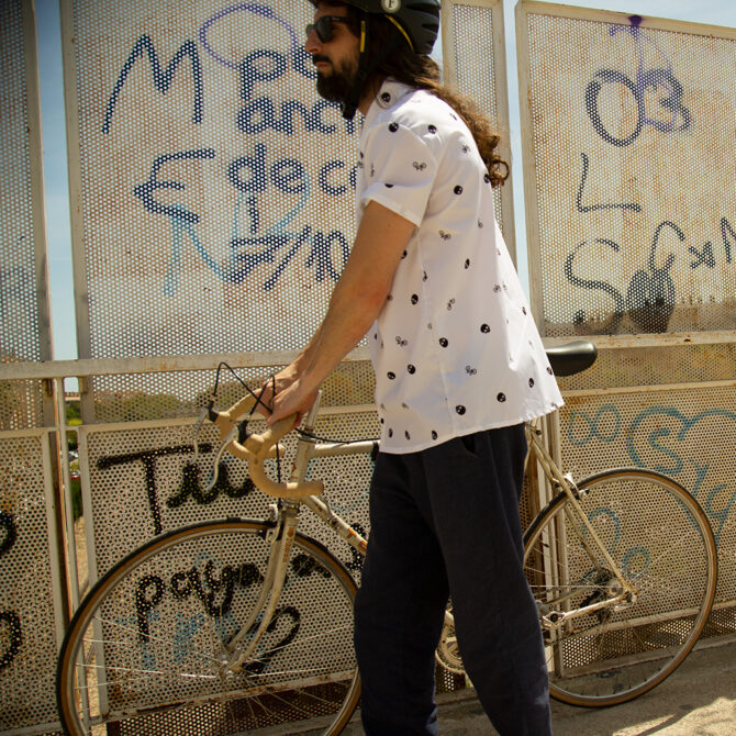 Camisa Ciclismo Unisex MC Gravel Skulls Detalle Lateral 1